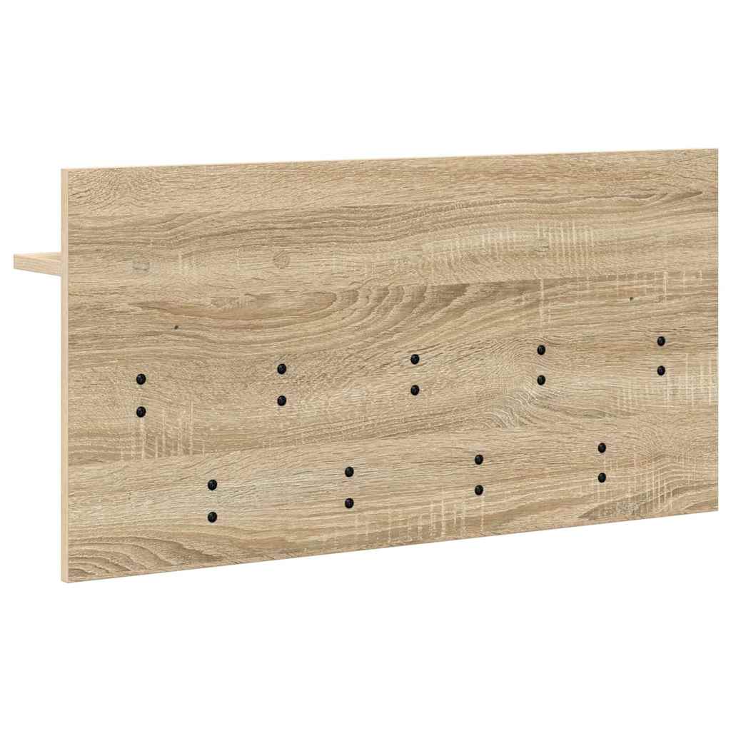 Wandmontierter Kleiderständer Sonoma Eiche 80 x 40 x 12 cm