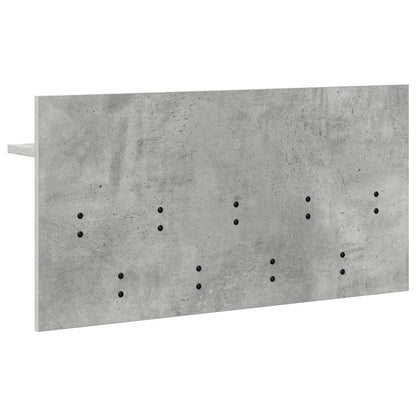 Wandmontierter Kleiderständer Betongrau 80 x 40 x 12 cm