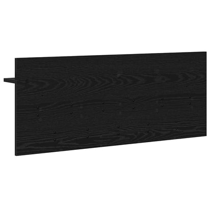 Wandmontierter Kleiderständer Schwarze Eiche Holzwerkstoff