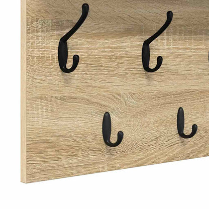 Wandmontierter Kleiderständer Sonoma Eiche Holzwerkstoff