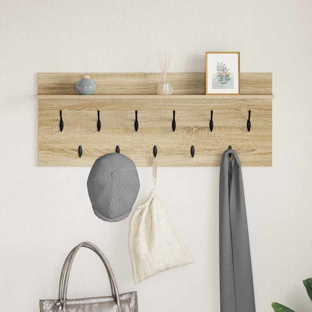 Wandmontierter Kleiderständer Sonoma Eiche Holzwerkstoff