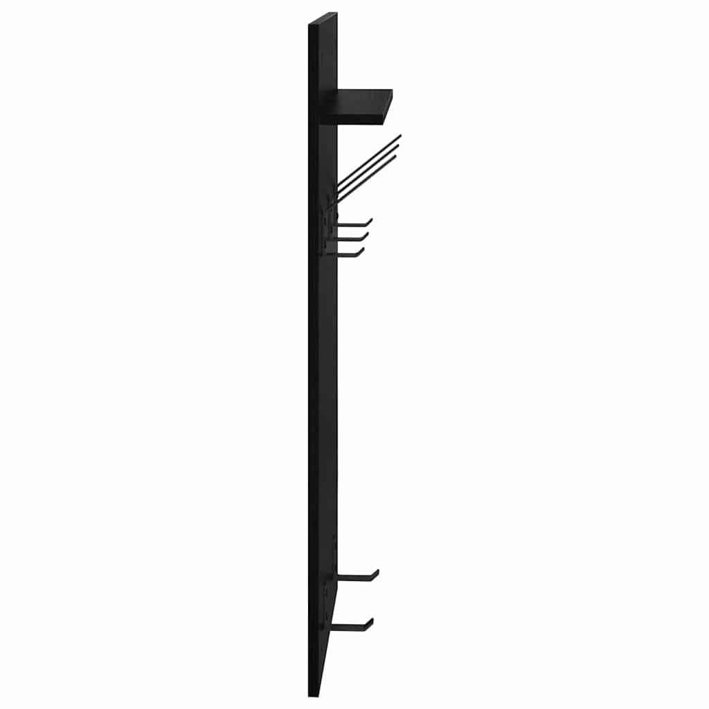 Wandmontierter Kleiderständer Schwarze Eiche 90 x 40 x 10 cm