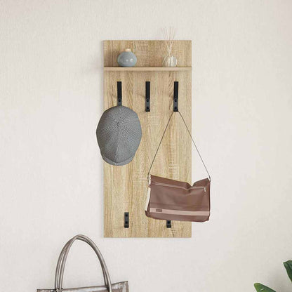 Wandmontierter Kleiderständer Sonoma Eiche 90 x 40 x 10 cm