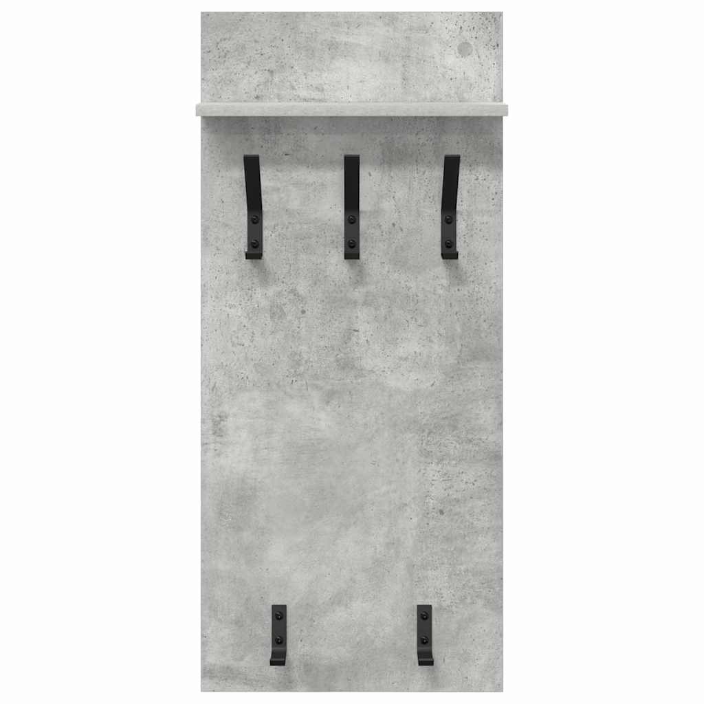 Wandmontierter Kleiderständer Betongrau 90 x 40 x 10 cm