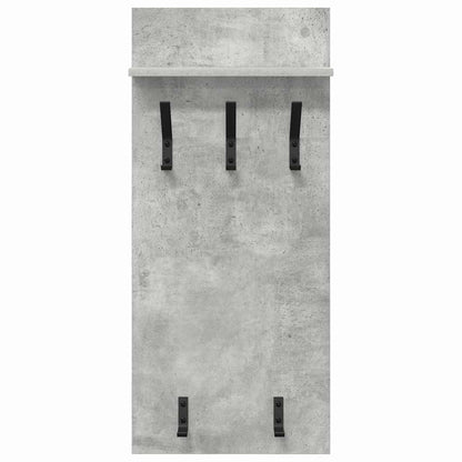 Wandmontierter Kleiderständer Betongrau 90 x 40 x 10 cm