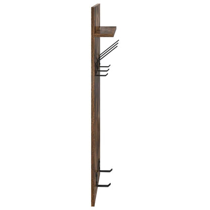 Wandmontierter Kleiderständer Räuchereiche 90 x 40 x 10 cm