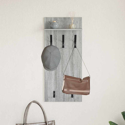 Wandmontierter Kleiderständer Grau Sonoma 90 x 40 x 10 cm