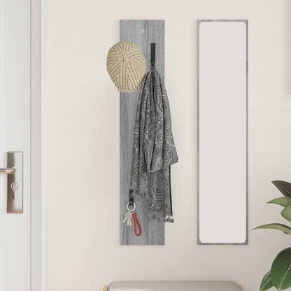 Wandmontierter Kleiderständer Grau Sonoma 20 x 1,5 x 100 cm
