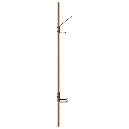 Wandmontierter Kleiderständer Altholz 20 x 1,5 x 100 cm