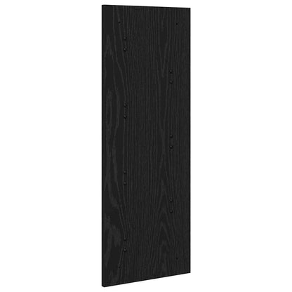 Wandmontierter Kleiderständer Schwarze Eiche 30 x 1.5 x 80 cm