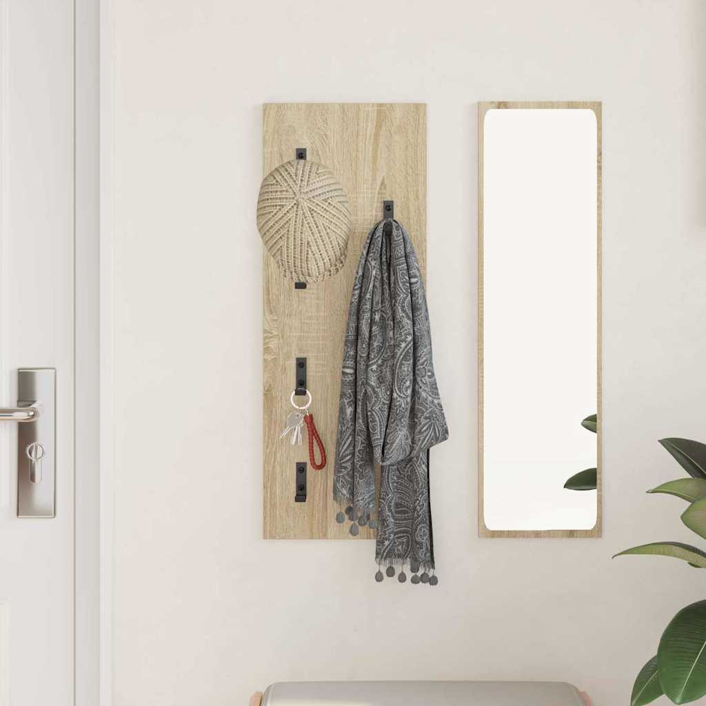Wandmontierter Kleiderständer Sonoma Eiche 30 x 1.5 x 80 cm