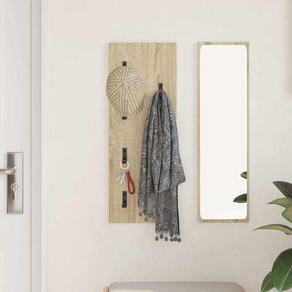 Wandmontierter Kleiderständer Sonoma Eiche 30 x 1.5 x 80 cm