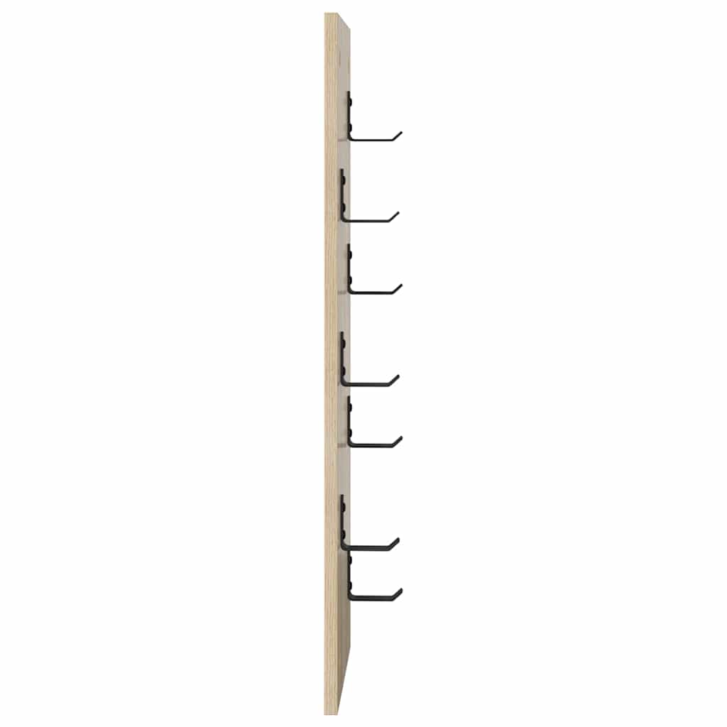Wandmontierter Kleiderständer Sonoma Eiche 30 x 1.5 x 80 cm