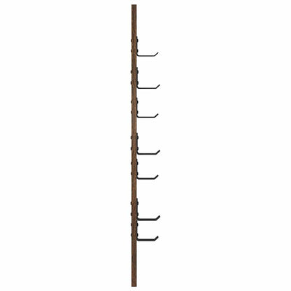 Wandmontierter Kleiderständer Räuchereiche 30 x 1.5 x 80 cm
