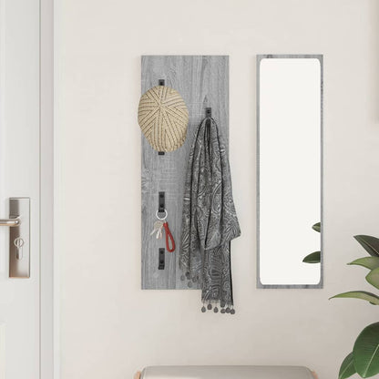 Wandmontierter Kleiderständer Grau Sonoma 30 x 1.5 x 80 cm