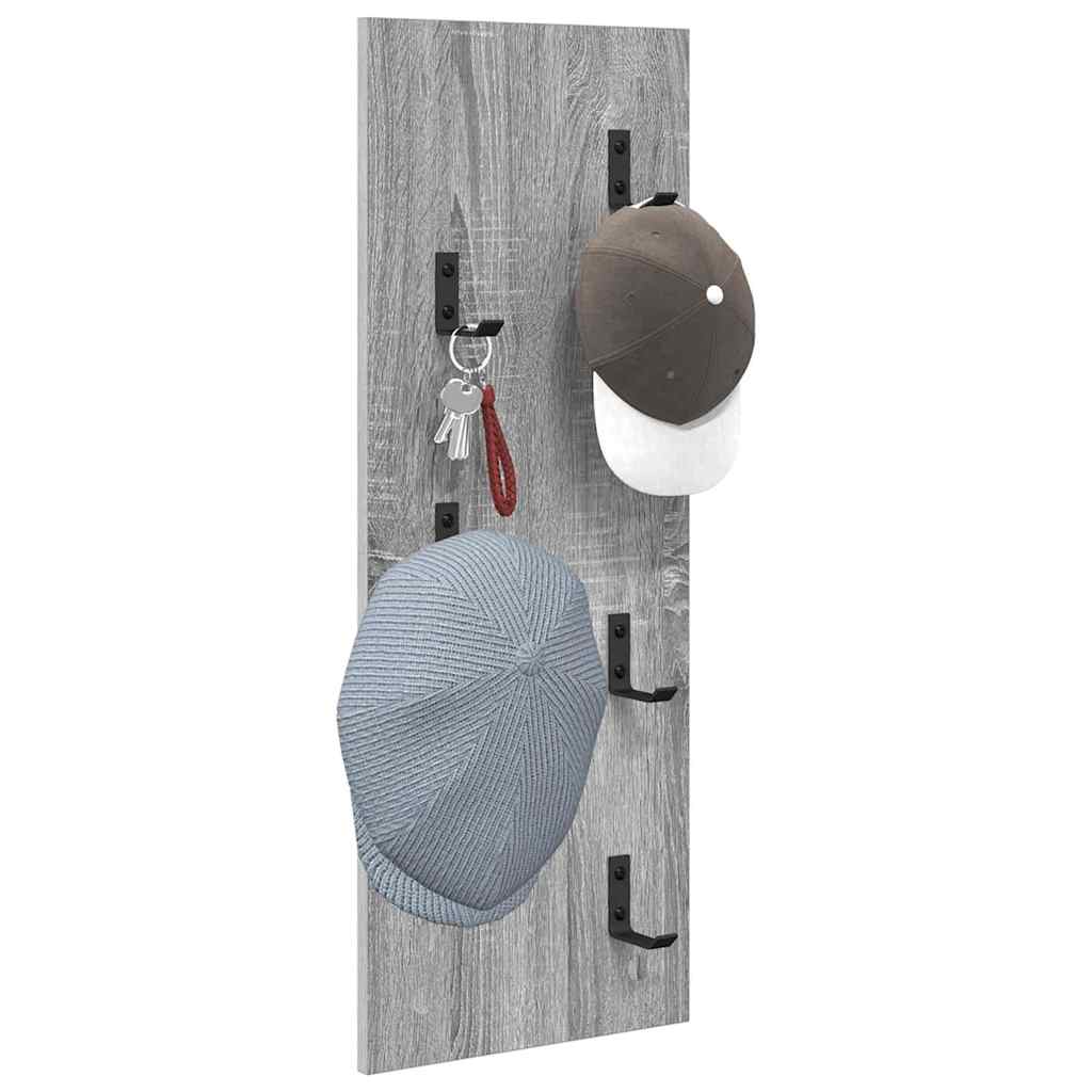 Wandmontierter Kleiderständer Grau Sonoma 30 x 1.5 x 80 cm