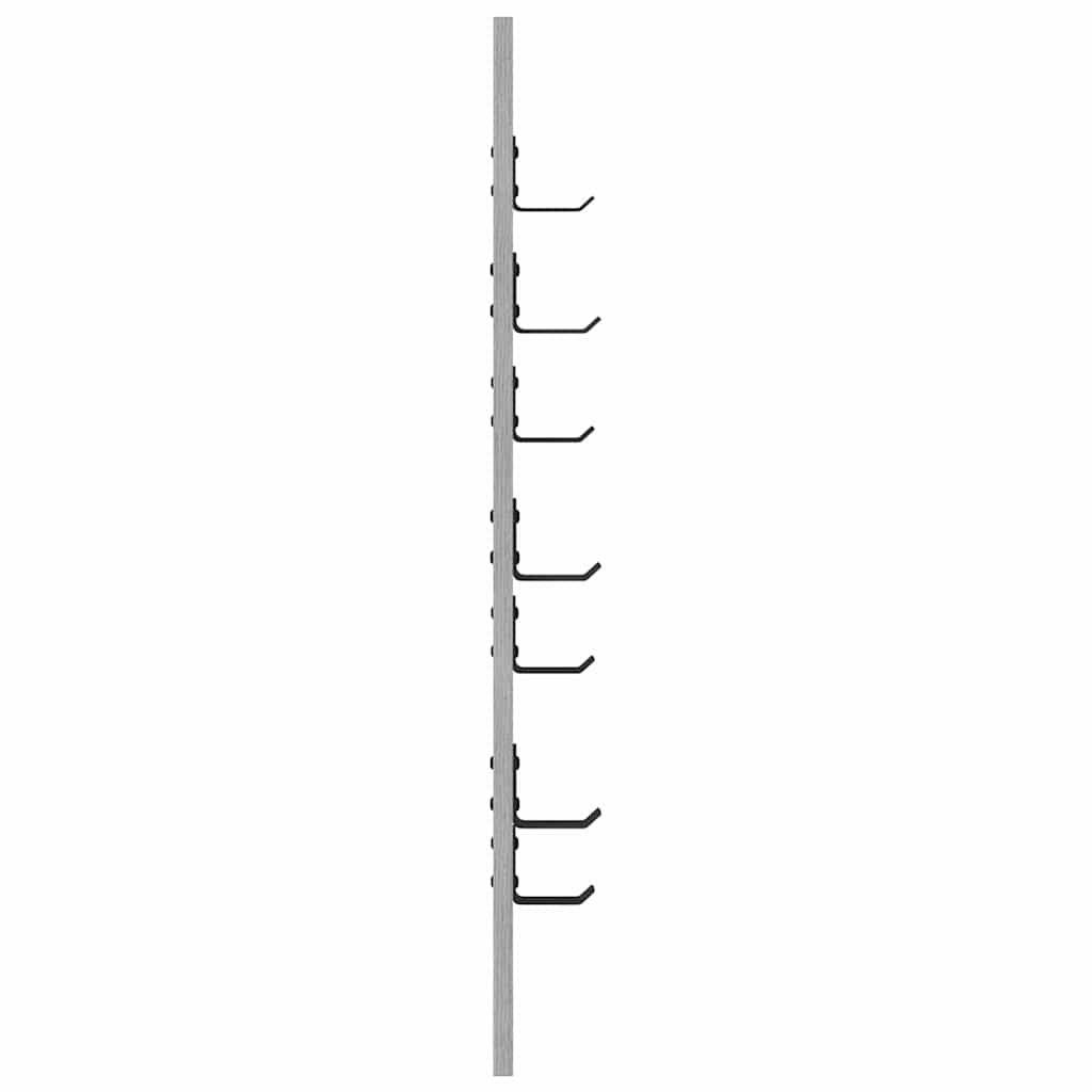 Wandmontierter Kleiderständer Grau Sonoma 30 x 1.5 x 80 cm