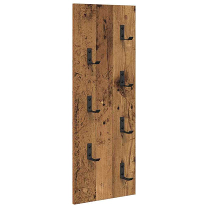 Wandmontierter Kleiderständer Altholz 30 x 1.5 x 80 cm