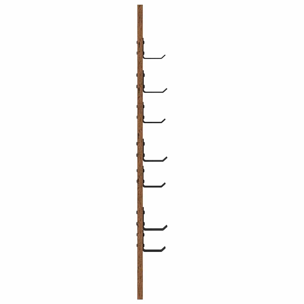 Wandmontierter Kleiderständer Altholz 30 x 1.5 x 80 cm