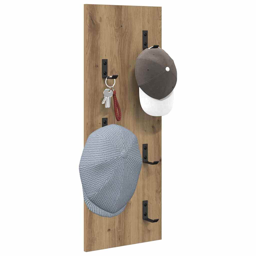 Wandmontierter Kleiderständer Wandmontiert Eiche handwerklich
