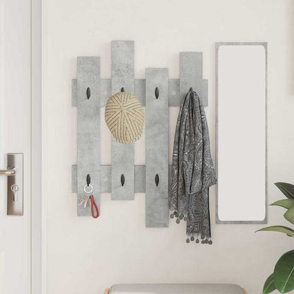 Wandmontierter Kleiderständer Betongrau 60 x 3 x 82 cm