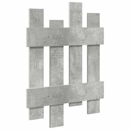 Wandmontierter Kleiderständer Betongrau 60 x 3 x 82 cm