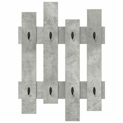 Wandmontierter Kleiderständer Betongrau 60 x 3 x 82 cm