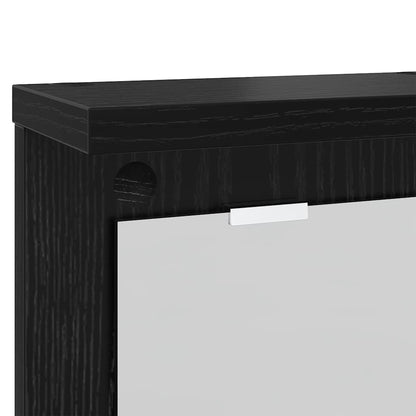 Wandmontierter Kleiderständer Schwarze Eiche 85 x 10 x 45 cm