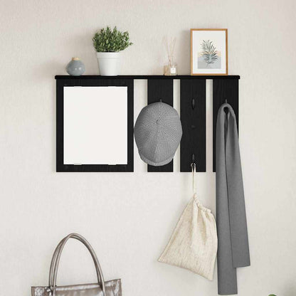 Wandmontierter Kleiderständer Schwarze Eiche 85 x 10 x 45 cm