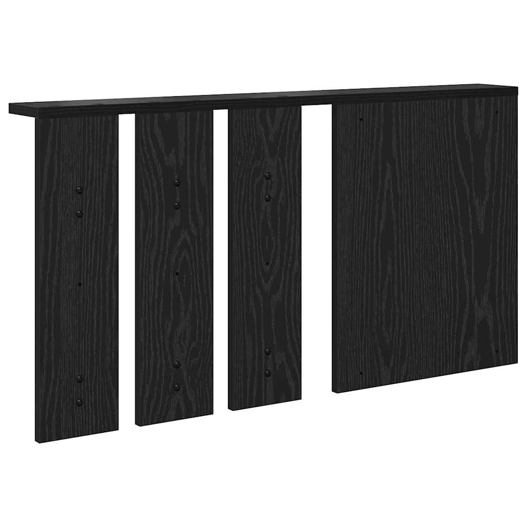 Wandmontierter Kleiderständer Schwarze Eiche 85 x 10 x 45 cm