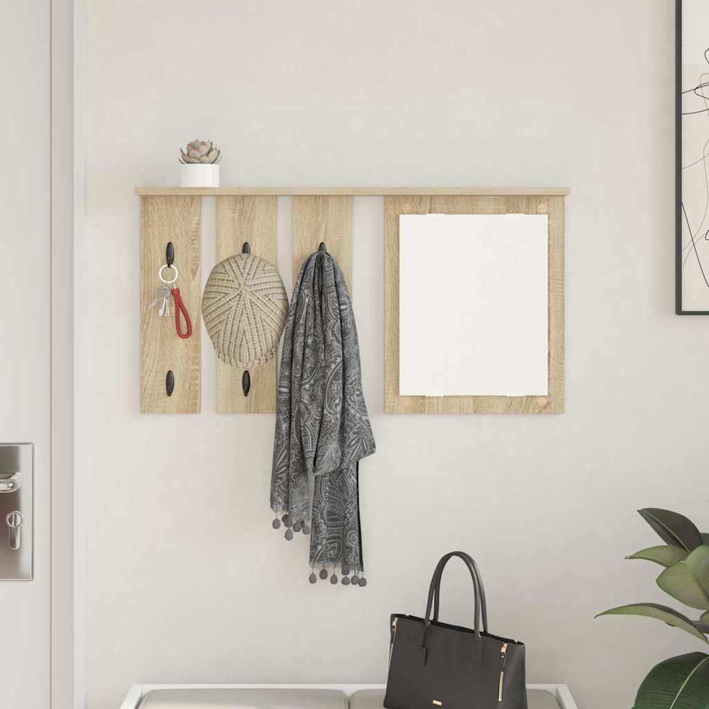 Wandmontierter Kleiderständer Sonoma Eiche 85 x 10 x 45 cm