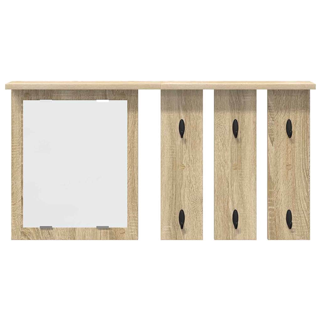 Wandmontierter Kleiderständer Sonoma Eiche 85 x 10 x 45 cm