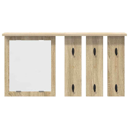Wandmontierter Kleiderständer Sonoma Eiche 85 x 10 x 45 cm