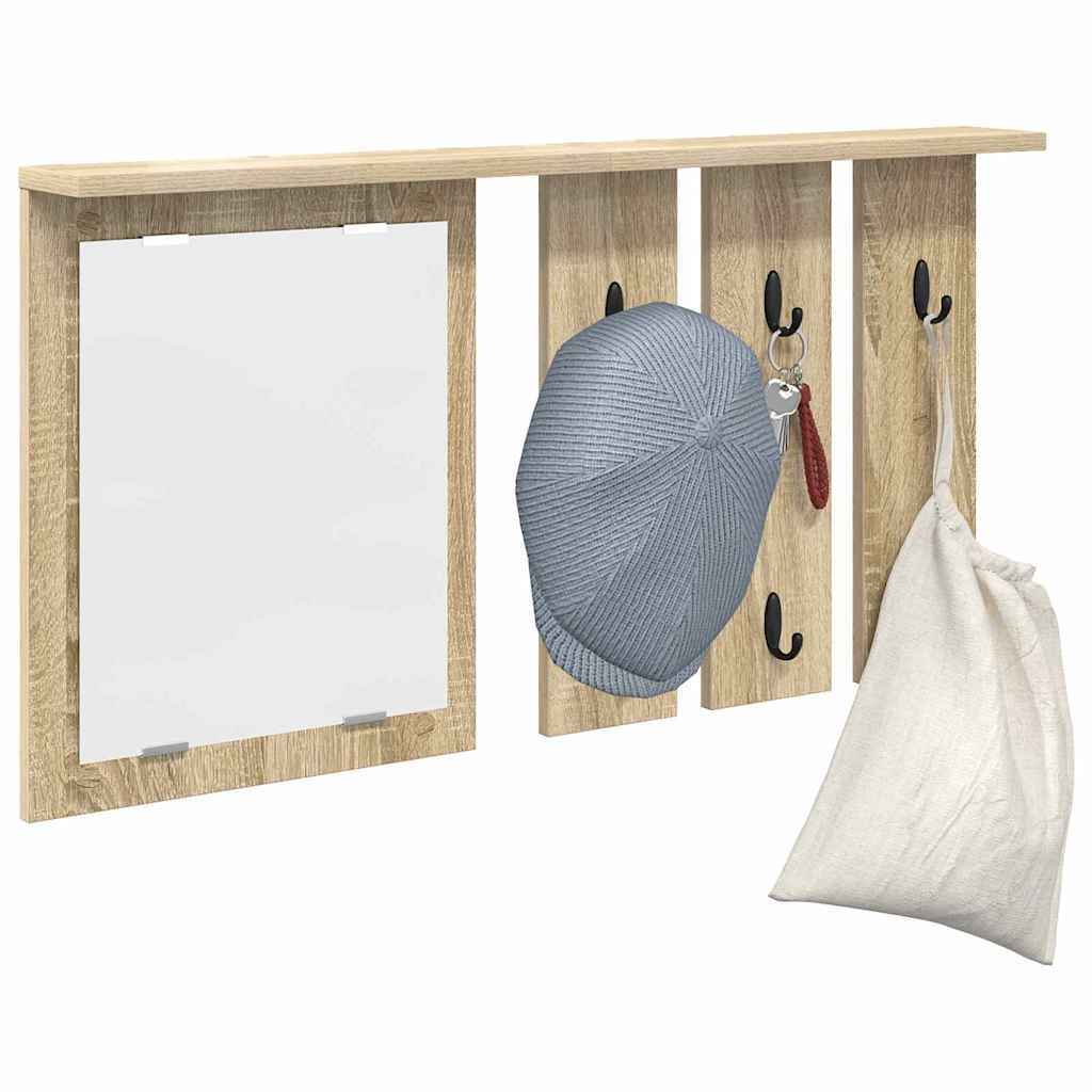 Wandmontierter Kleiderständer Sonoma Eiche 85 x 10 x 45 cm