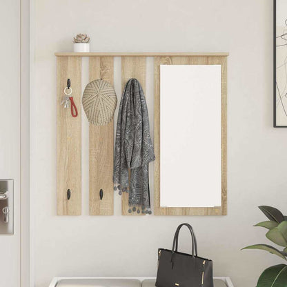 Wandmontierter Kleiderständer Sonoma Eiche 84 x 10 x 80 cm