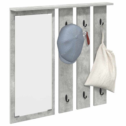 Wandmontierter Kleiderständer Betongrau 84 x 10 x 80 cm