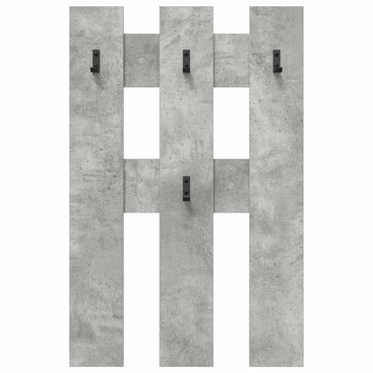 Wandmontierter Kleiderständer Betongrau 65 x 3 x 100 cm