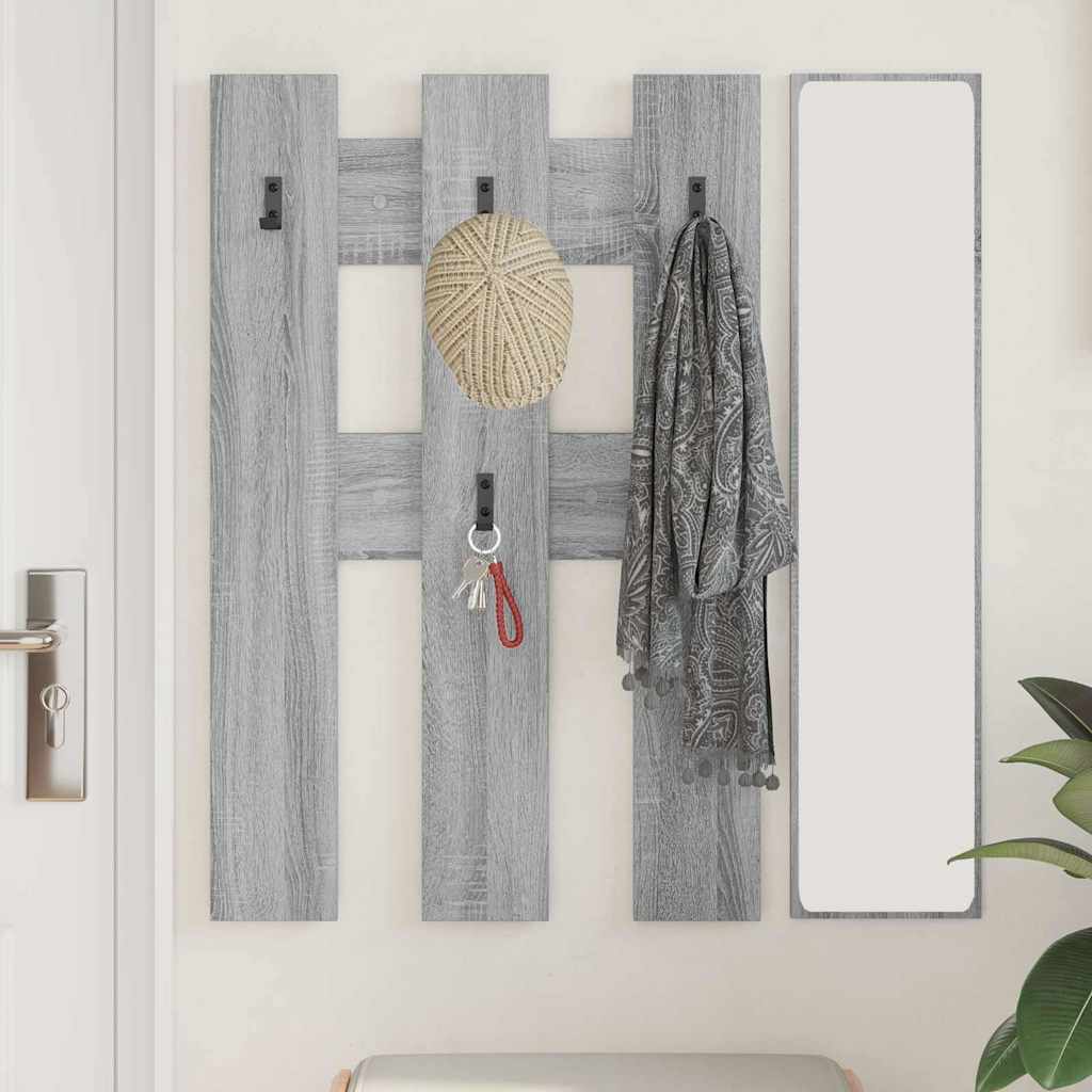 Wandmontierter Kleiderständer Grau Sonoma 65 x 3 x 100 cm