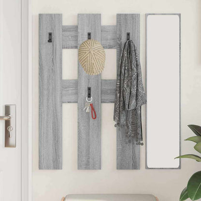 Wandmontierter Kleiderständer Grau Sonoma 65 x 3 x 100 cm