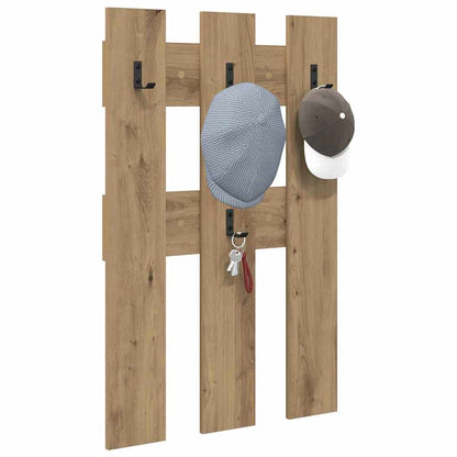 Wandmontierter Kleiderständer Wandmontiert Eiche handwerklich
