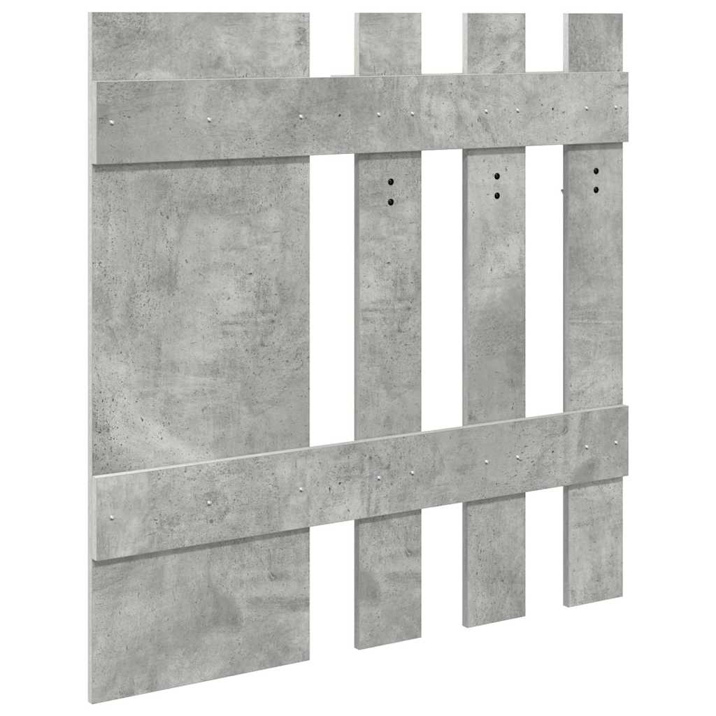 Wandmontierter Kleiderständer Betongrau 100 x 10 x 100 cm