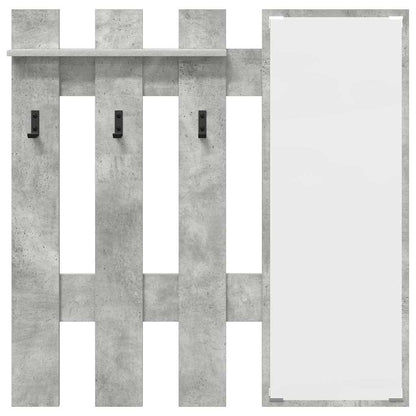 Wandmontierter Kleiderständer Betongrau 100 x 10 x 100 cm