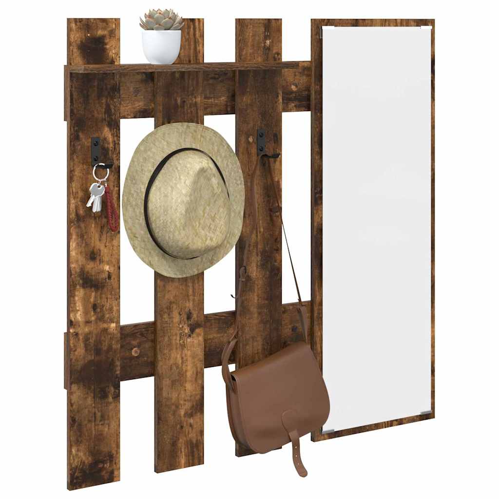 Wandmontierter Kleiderständer Rauch-Eiche 100 x 10 x 100 cm