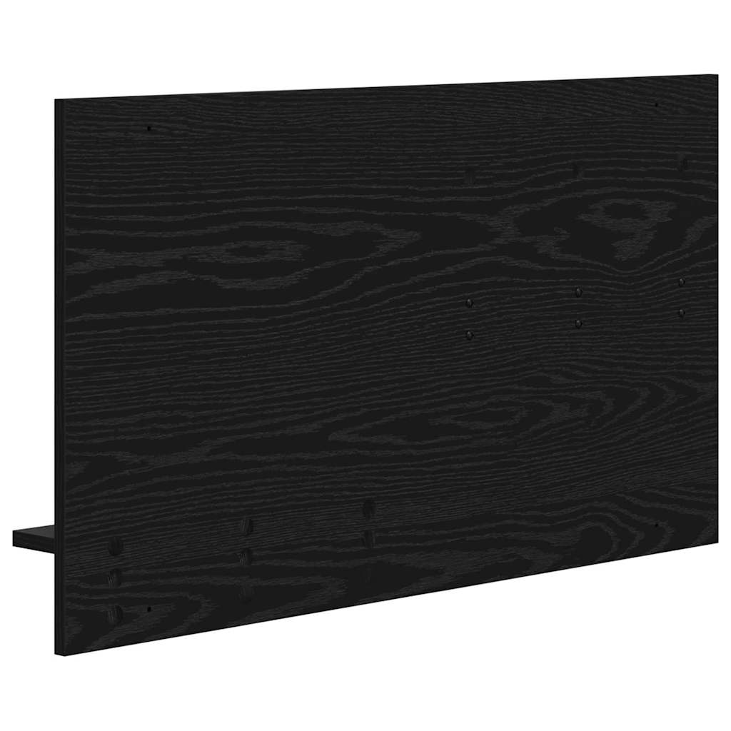 Wandmontierter Kleiderständer Schwarze Eiche 90 x 10 x 50 cm