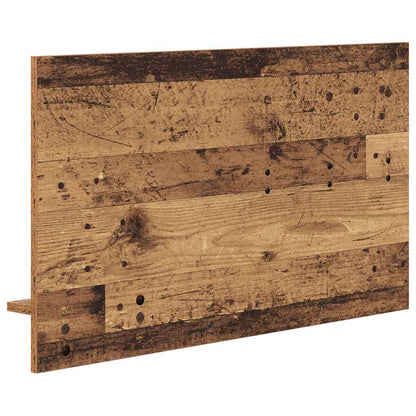 Wandmontierter Kleiderständer mit Regal Altholz 90 x 10 x 50 cm