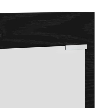 Wandmontierter Kleiderständer Schwarze Eiche 70 x 10 x 90 cm