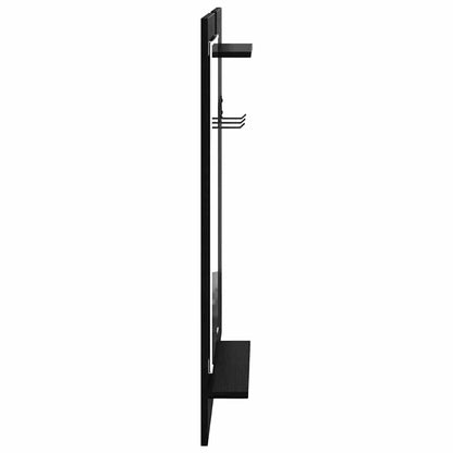 Wandmontierter Kleiderständer Schwarze Eiche 70 x 10 x 90 cm