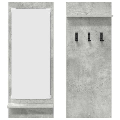 Wandmontierter Kleiderständer Betongrau 70 x 10 x 90 cm