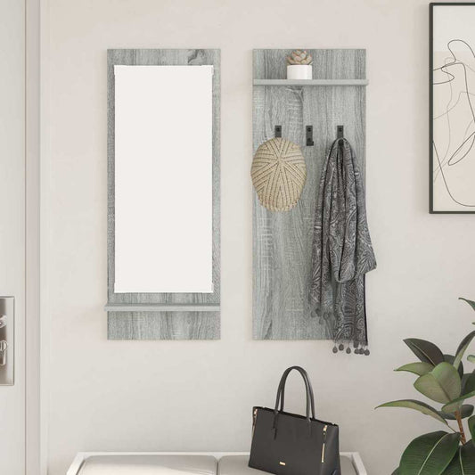 Wandmontierter Kleiderständer Grau Sonoma 70 x 10 x 90 cm