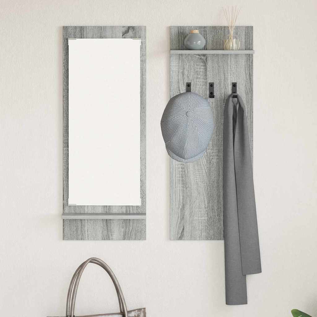 Wandmontierter Kleiderständer Grau Sonoma 70 x 10 x 90 cm